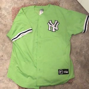 Lime green New York Yankee jersey size XL